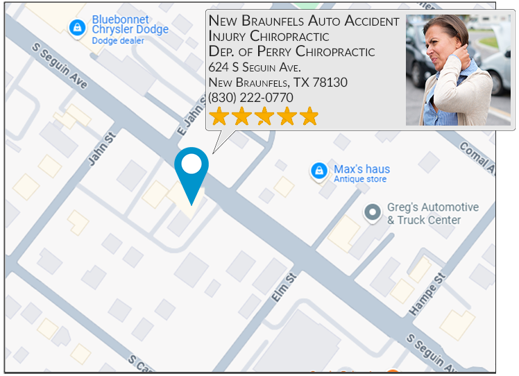 New Braunfels Auto Accident Injury Chiropractic's location on google map